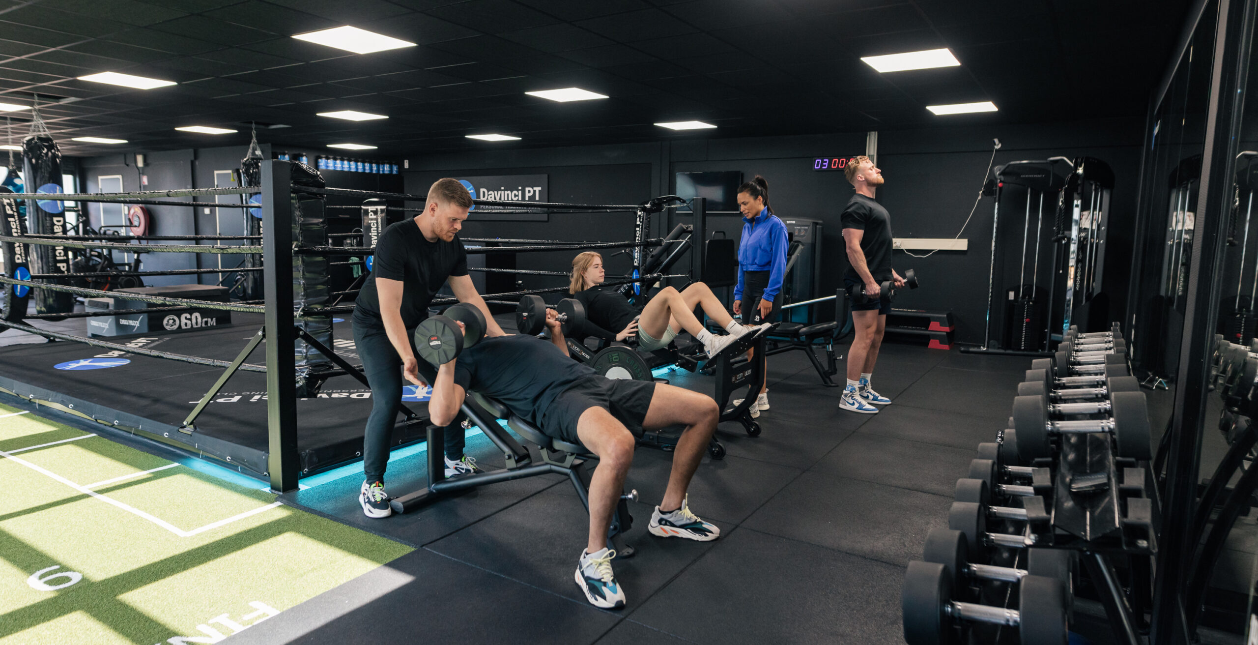 Bedrijf fitnesstraining voor werknemers