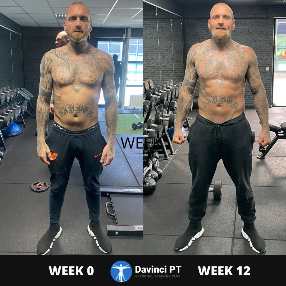 Een strakker figuur na 12 weken bokstraining.